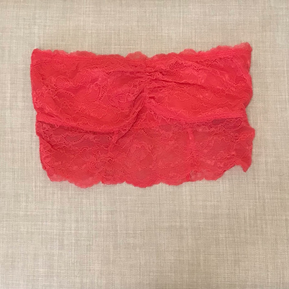 Red Orange Lace Bandeau